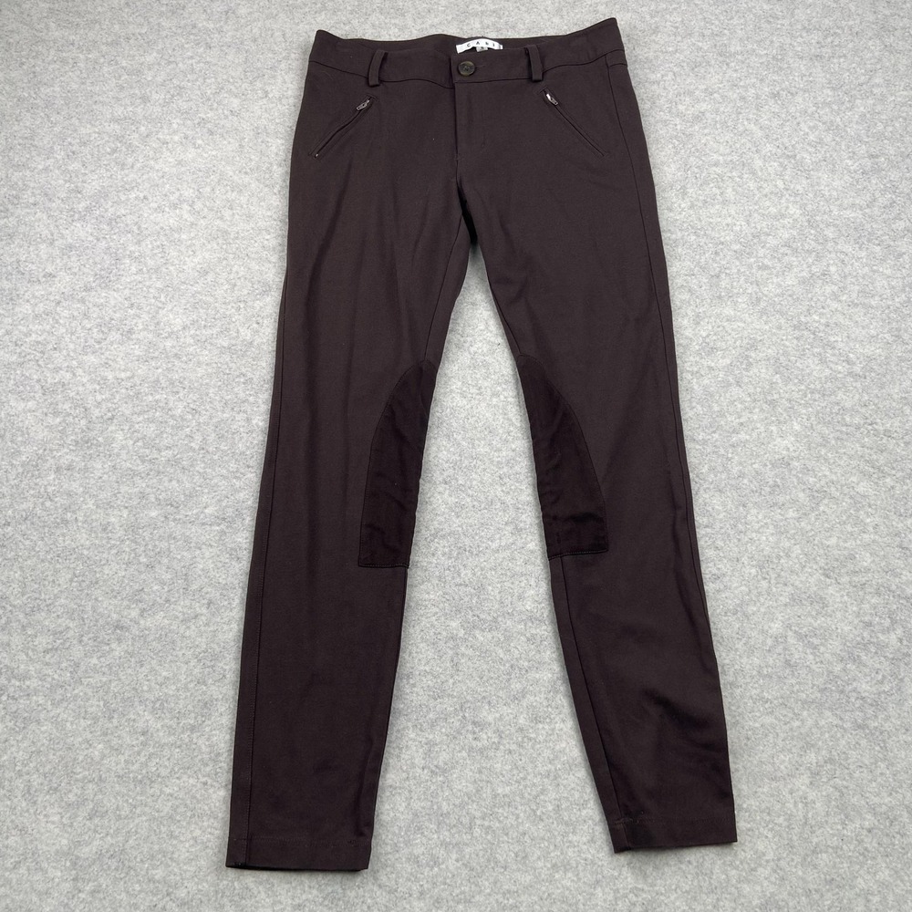 CAbi Pants Womens 6 (30x27) Brown Equestrian Riding Skinny Stretch Ankle